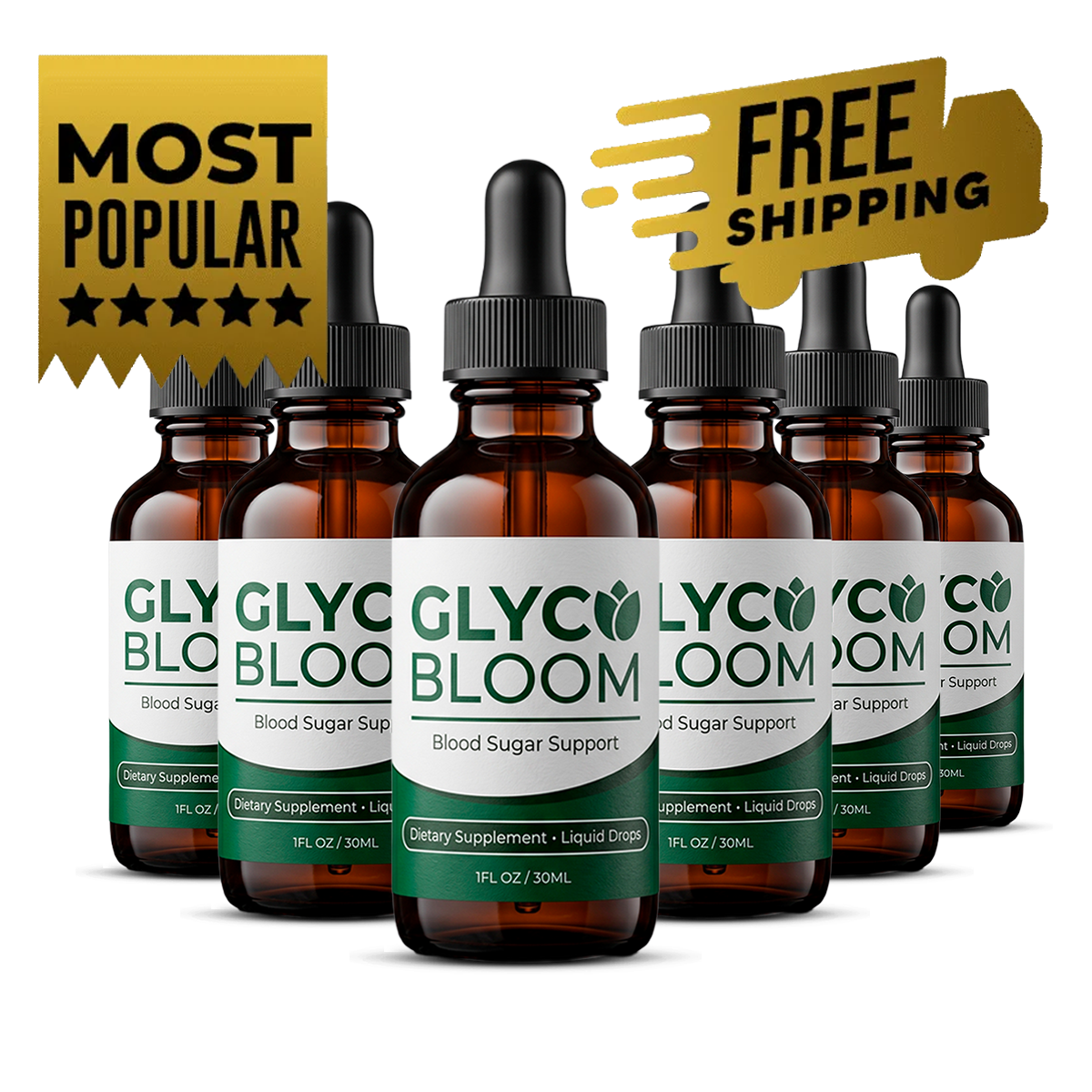 GlycoBloom supplement six-bottle package